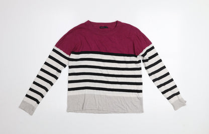 Marisa Women's Multicoloured Striped Knit Jumper Size S