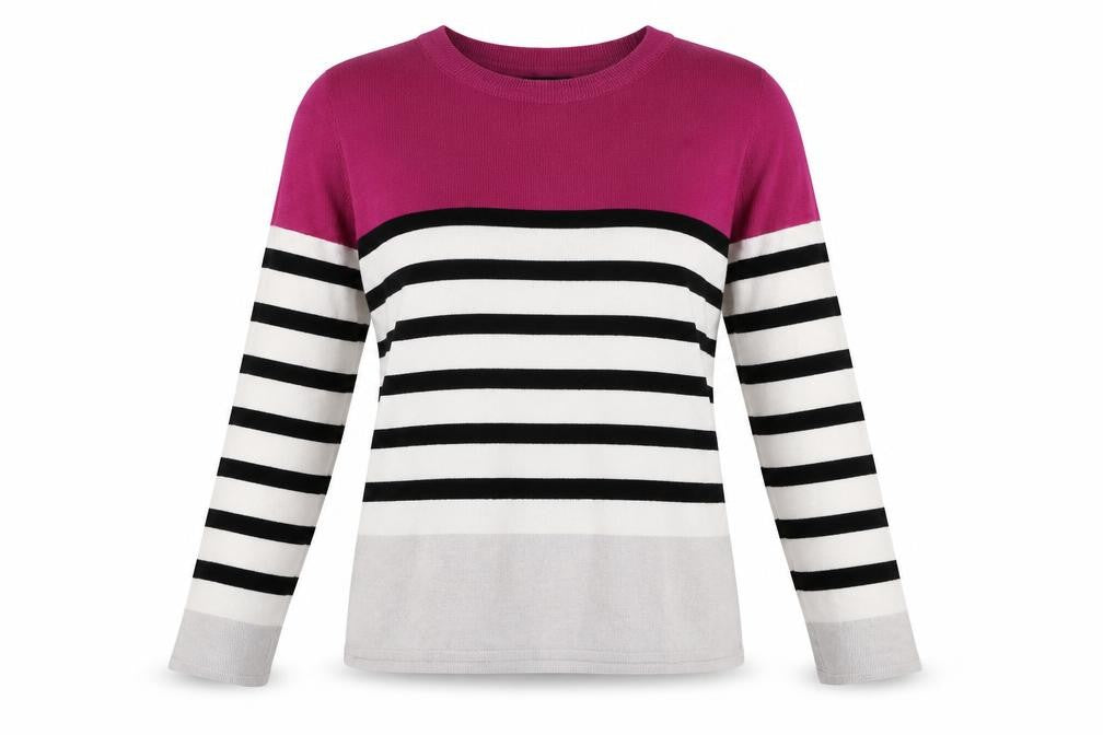 Marisa Women's Multicoloured Striped Knit Jumper Size S