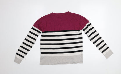 Marisa Women's Multicoloured Striped Knit Jumper Size S