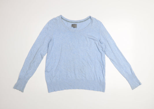 Culture Women’s Light Blue Pullover Jumper L Viscose Blend