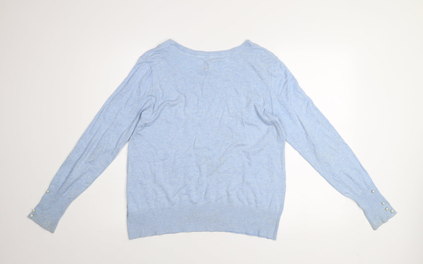 Culture Women’s Light Blue Pullover Jumper L Viscose Blend