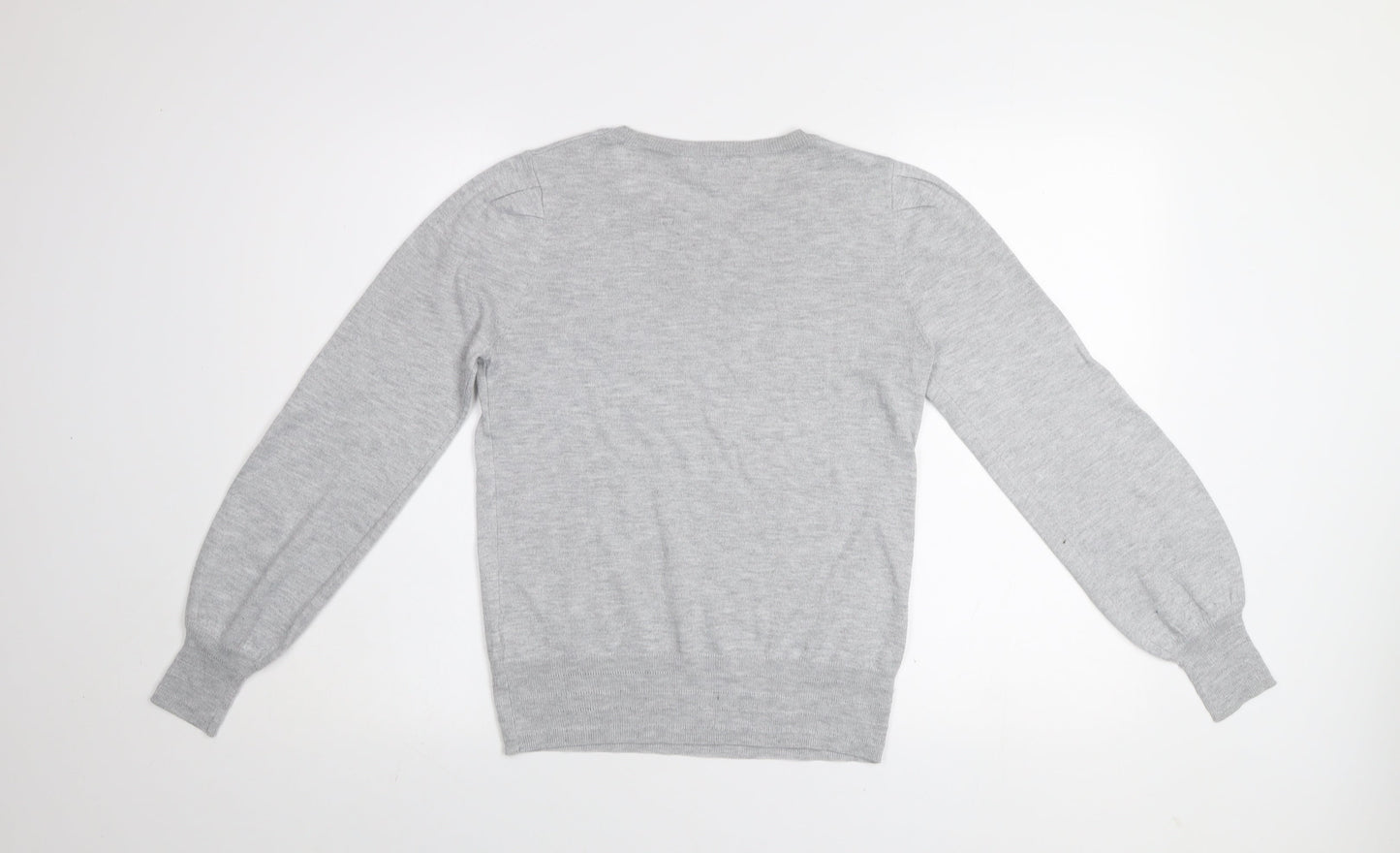 Next Women Grey Small Crew Neck Long Sleeve Pullover Jumper
