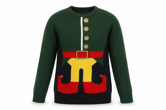 Cedarwood State Men's Multicoloured Christmas Elf Jumper Size M