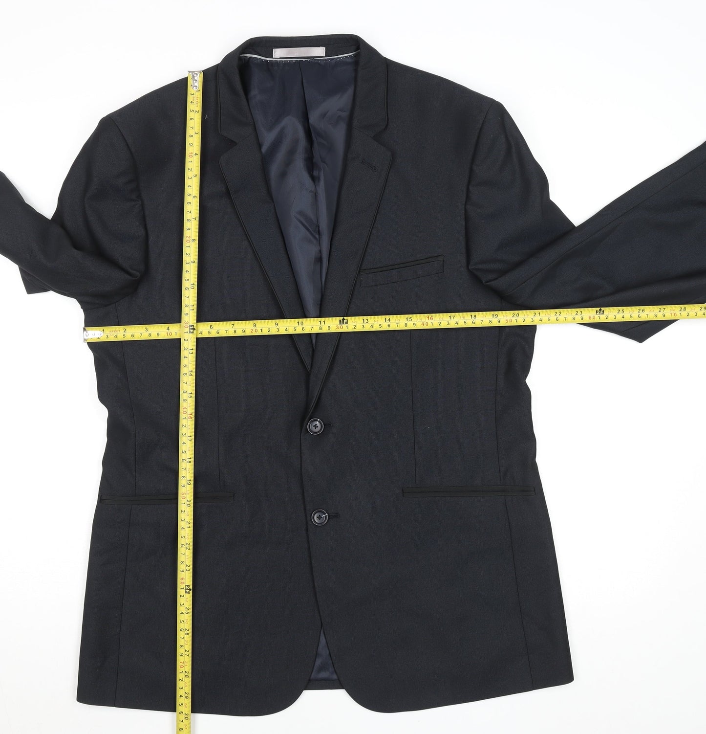 Burton Menswear London Men's Blue Slim Fit 42R Blazer Jacket