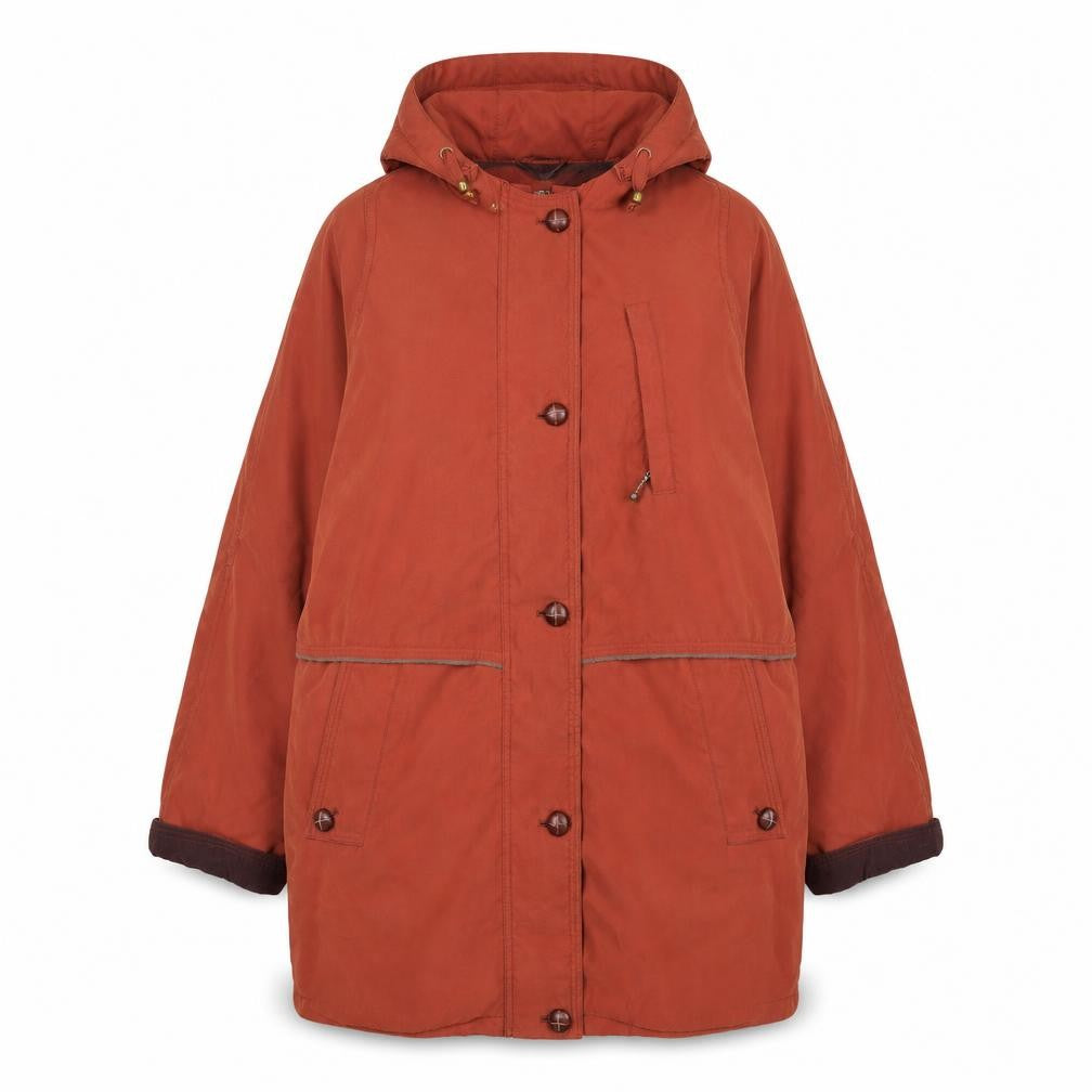 Marks & Spencer Women’s Russet Brown Long Hooded Parka Coat UK 12