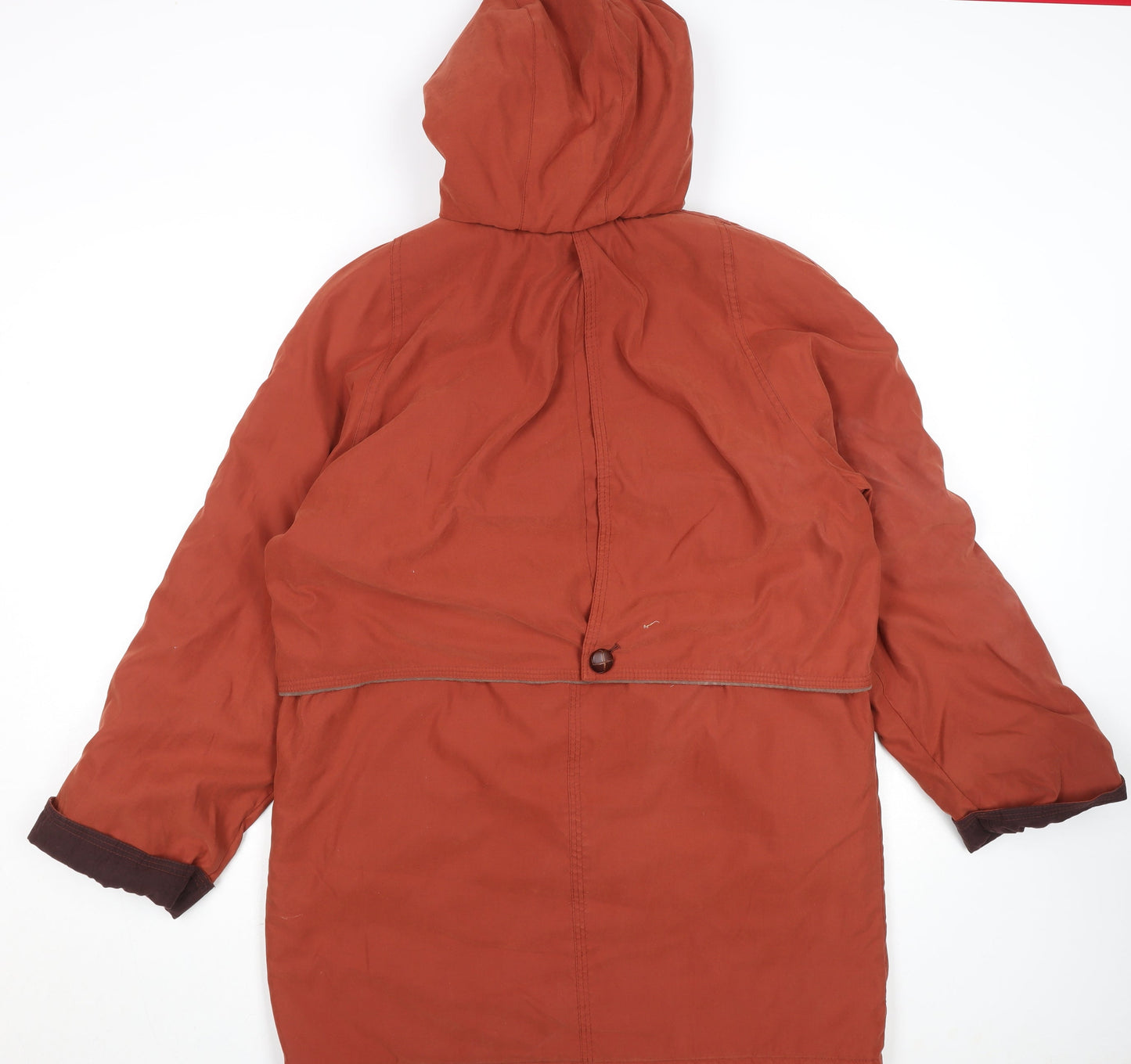 Marks and Spencer Women’s Russet Brown Long Hooded Parka Coat UK 12