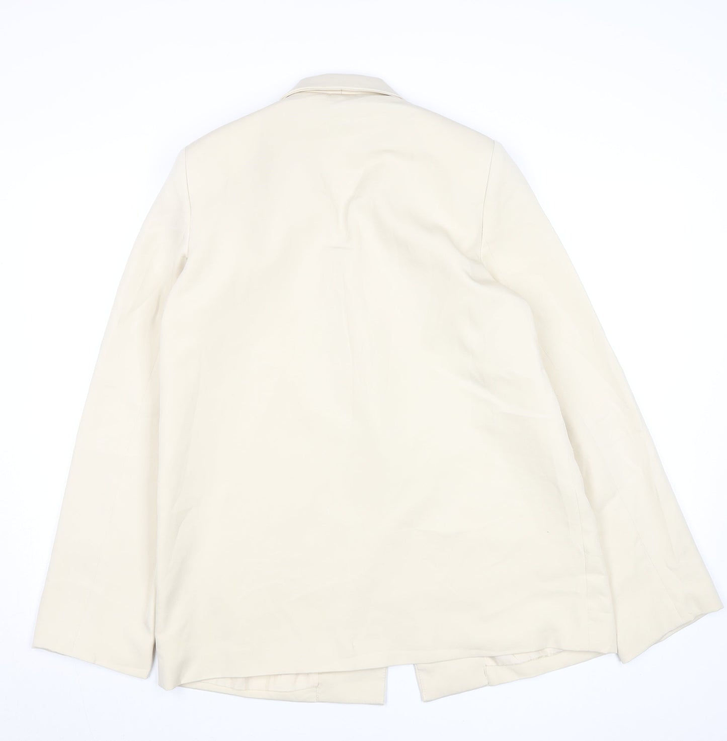 PrettyLittleThing Women Beige Size 10 Blazer Mid-Length Jacket