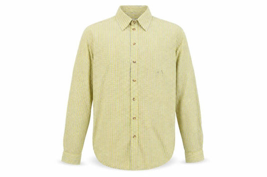 BDG Urban Outfitters Men's Yellow Check Cotton Long Sleeve Shirt XS