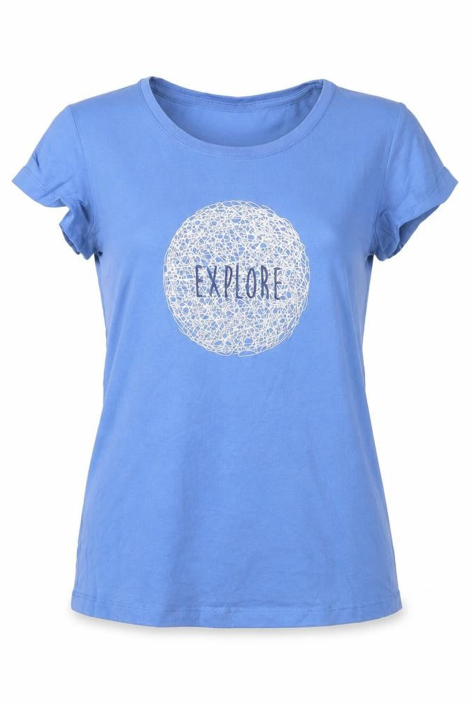 Craghoppers Women's Blue Explore Cotton T-Shirt Size 8