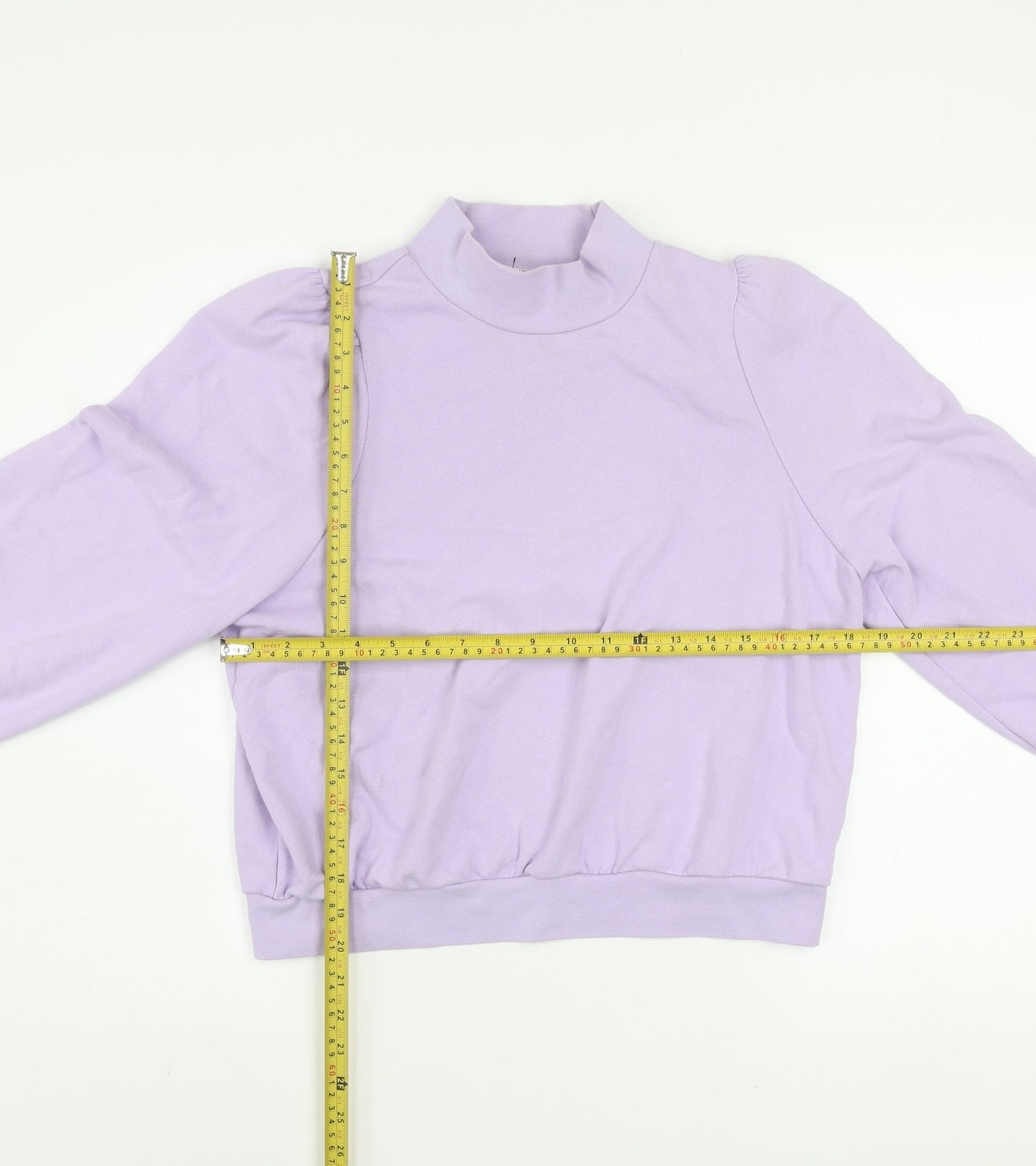 Monki Women's Purple Mock Neck Pullover Sweatshirt Size S