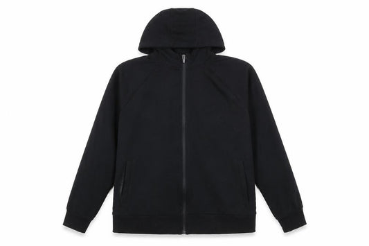 H&M Men's Black Regular Fit Full Zip Hooded Activewear Jacket Size L