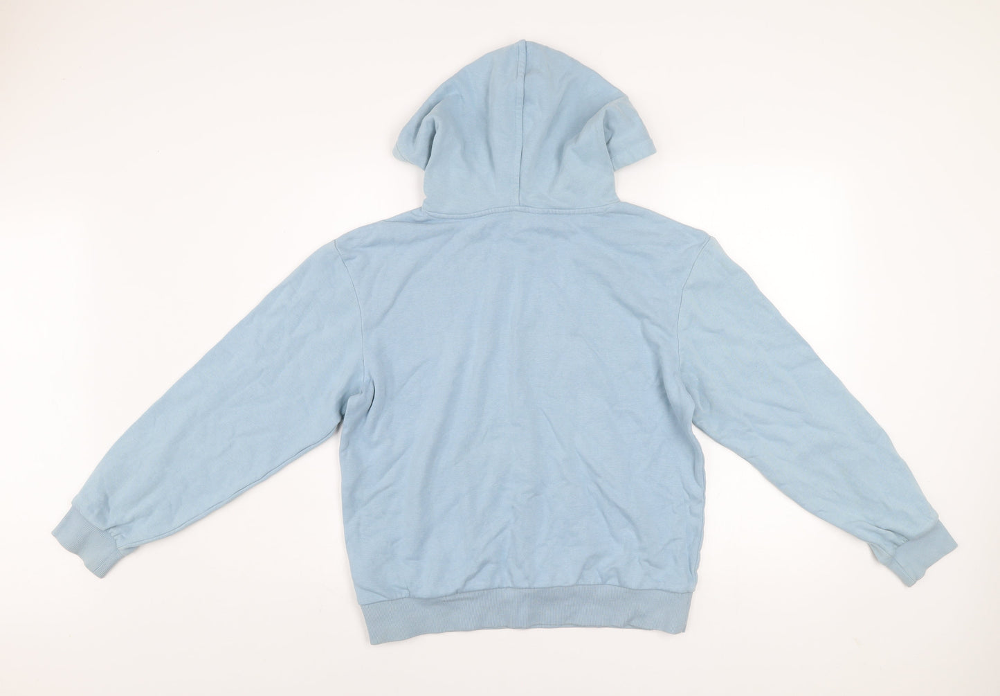 Marks and Spencer Women Blue Pullover Hoodie Small Cotton Blend