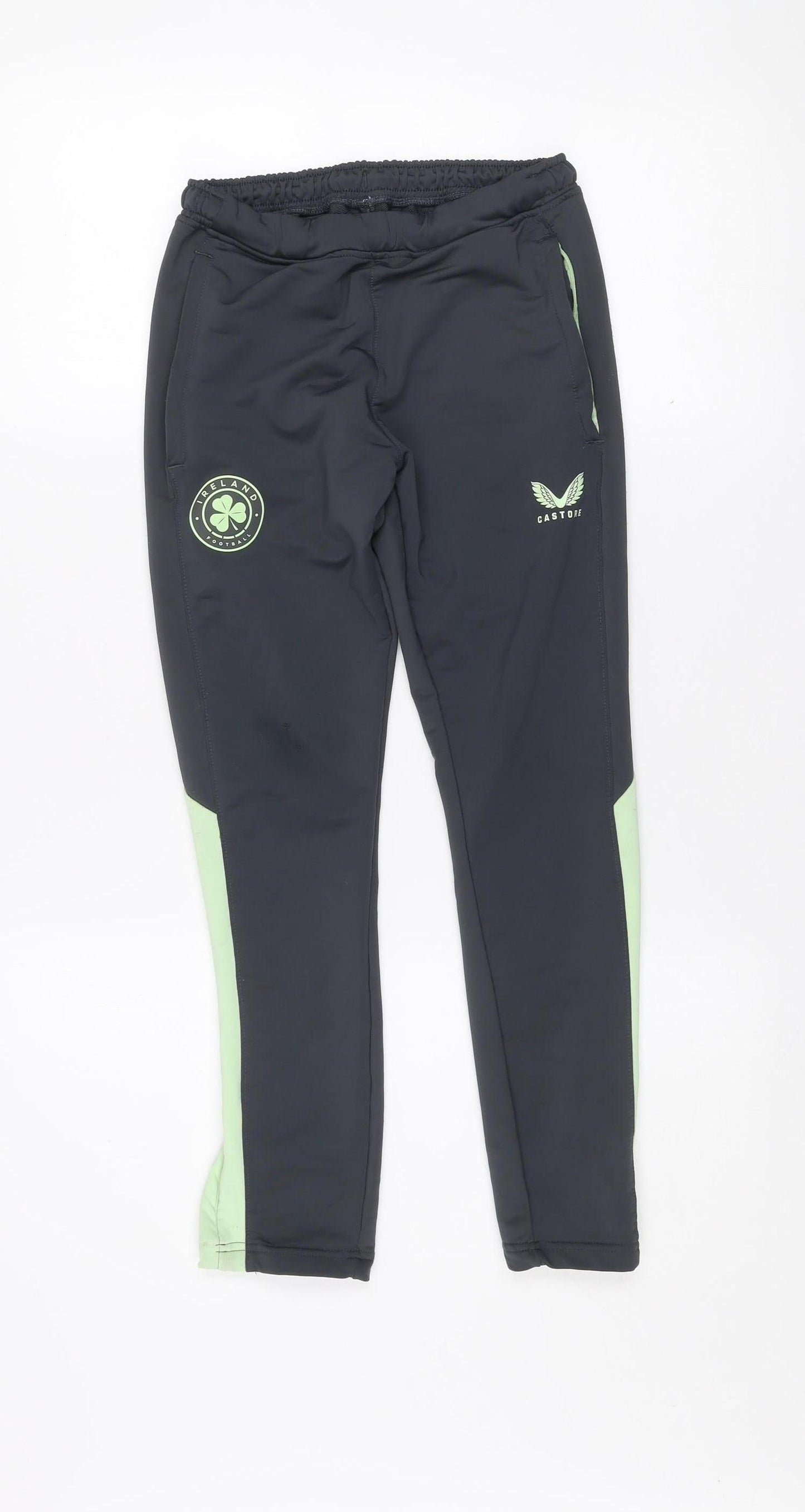 Castore Boys Black 146 Track Pants Football Training Trousers