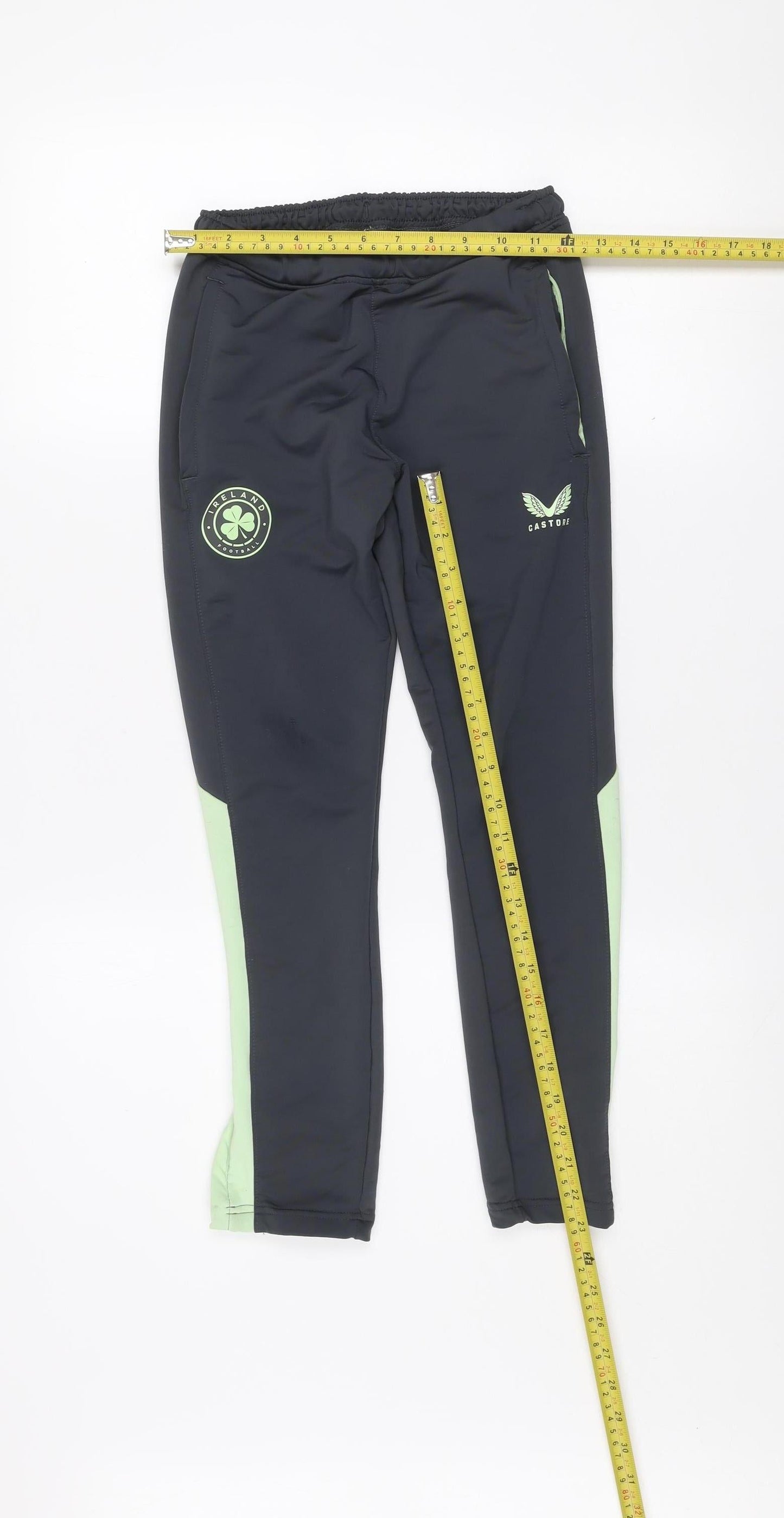 Castore Boys Black 146 Track Pants Football Training Trousers