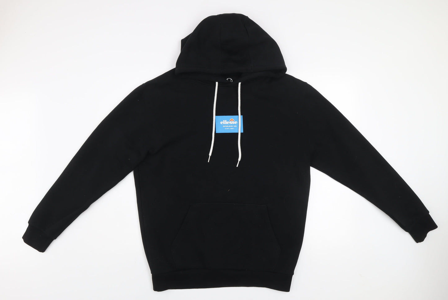 Ellesse Men's Black Pullover Hoodie Size M Regular Fit Sweatshirt