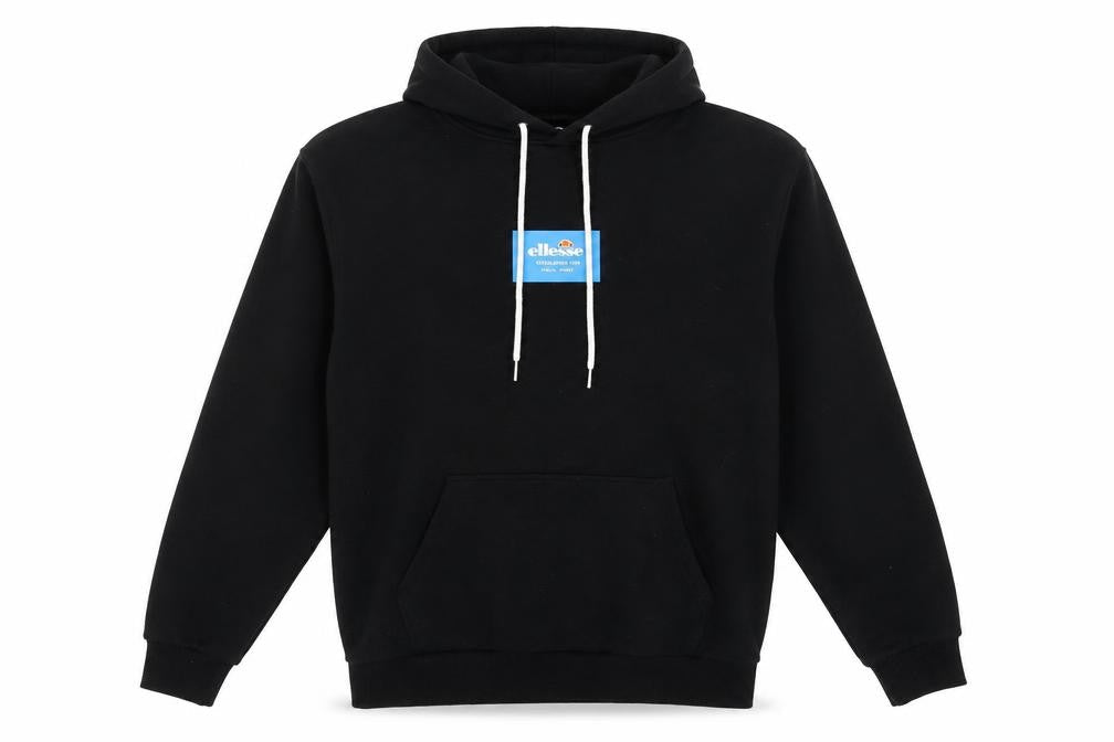 Ellesse Men's Black Pullover Hoodie Size M Regular Fit Sweatshirt