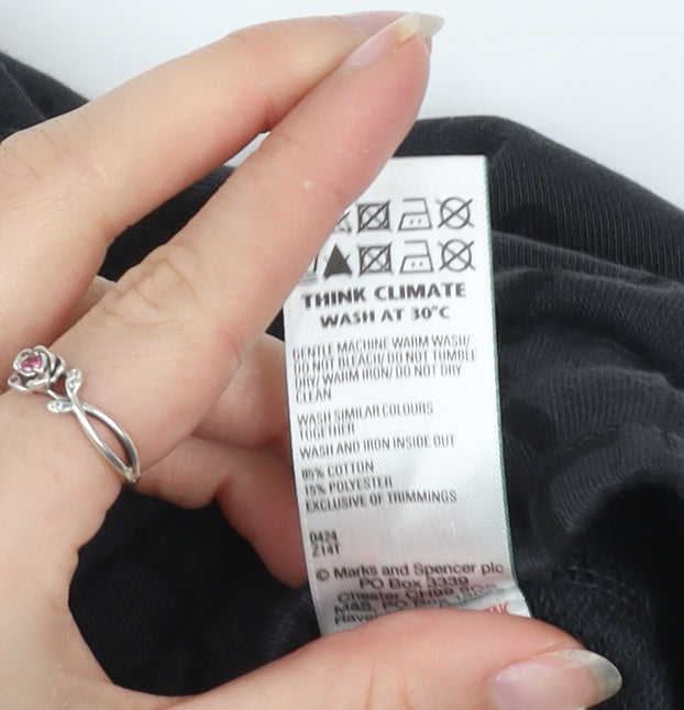 Marks and Spencer Boys Black Athletic Shorts 8-9 Years The Doodle Boy