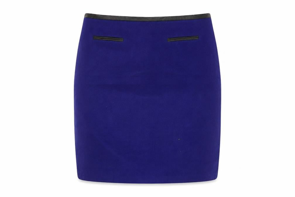 Marks & Spencer Women Blue Size 12 Pencil Skirt
