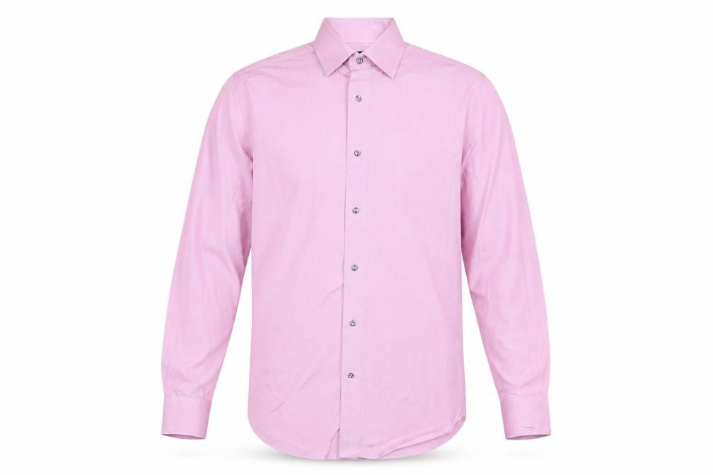 Next Signature Men's Pink Tailored Fit Cotton Dress Shirt 15in 38cm