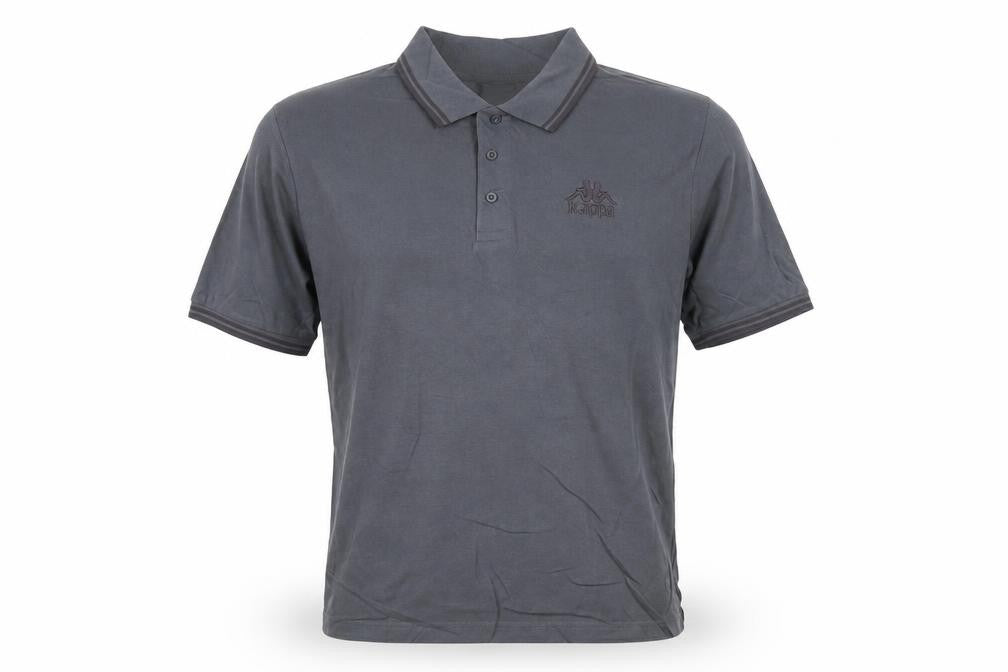 Kappa Men’s Grey Short Sleeve Polo Shirt XL Cotton Casual