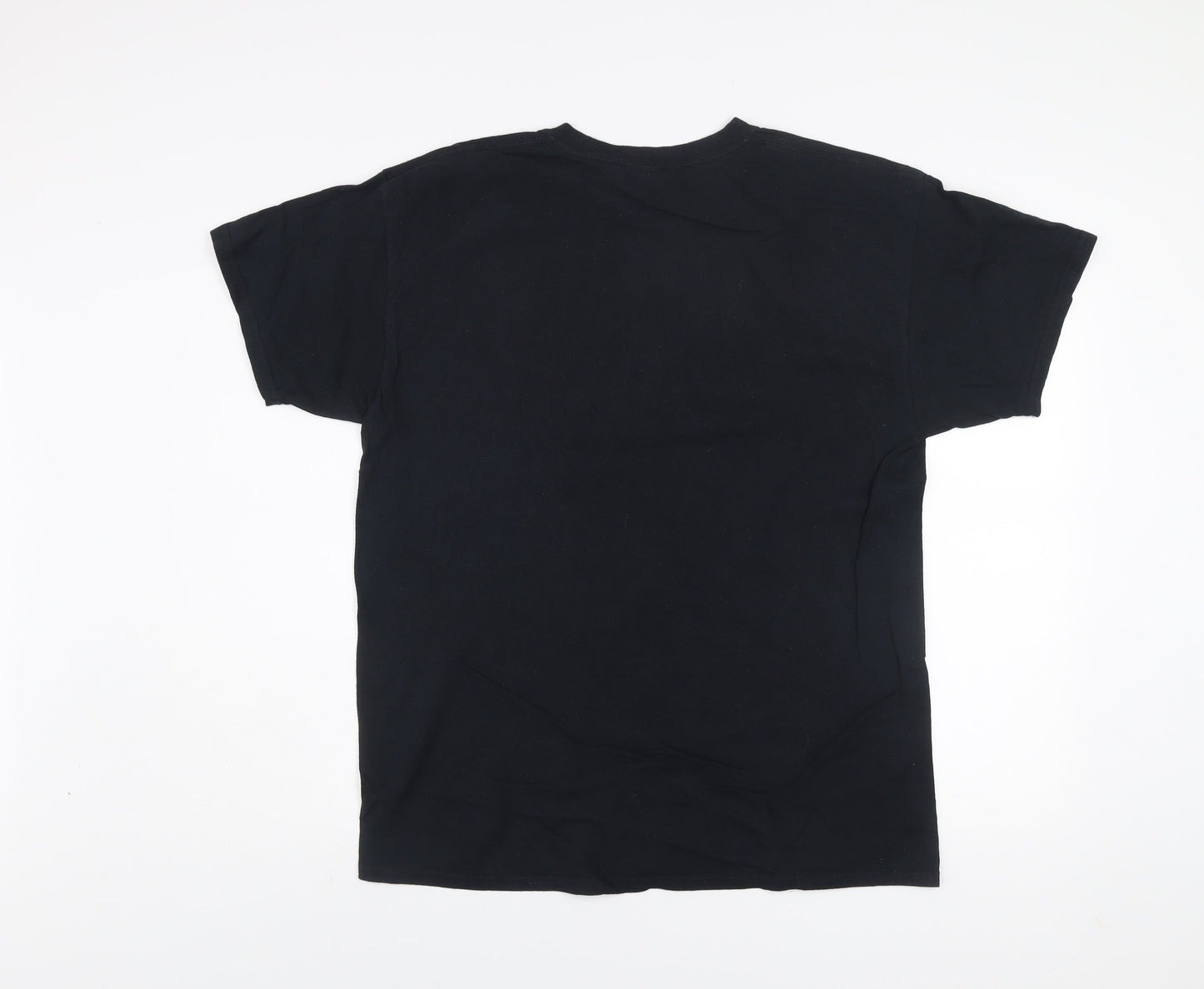 New Look Men's Black Medium Graphic Print T-Shirt - Distorted Reality Style