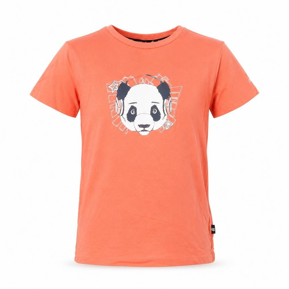 Dare 2B Girls Orange 9-10 Years Graphic Panda Cotton T-Shirt