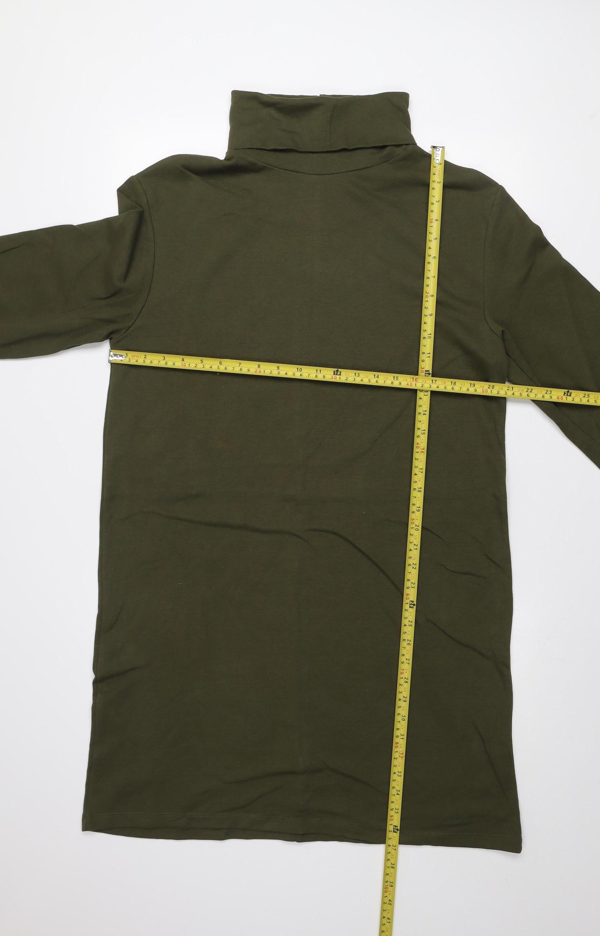 zara green t shirt dress Zara Cotton T-shirt Dress