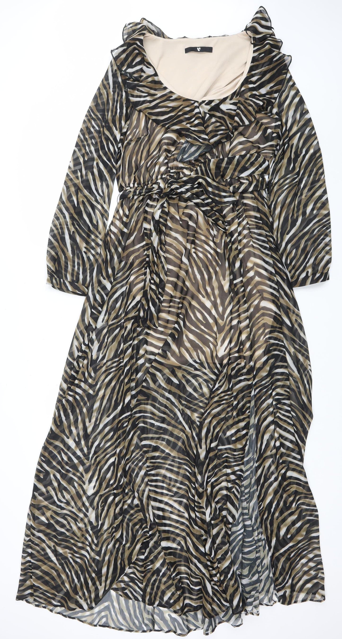 Very Women’s Long Animal Print Wrap Dress Size 14