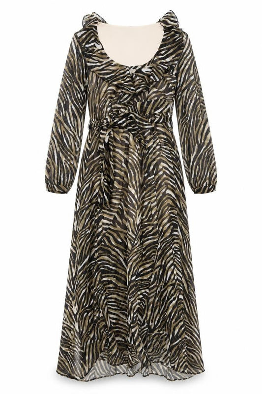 Very Women’s Long Animal Print Wrap Dress Size 14