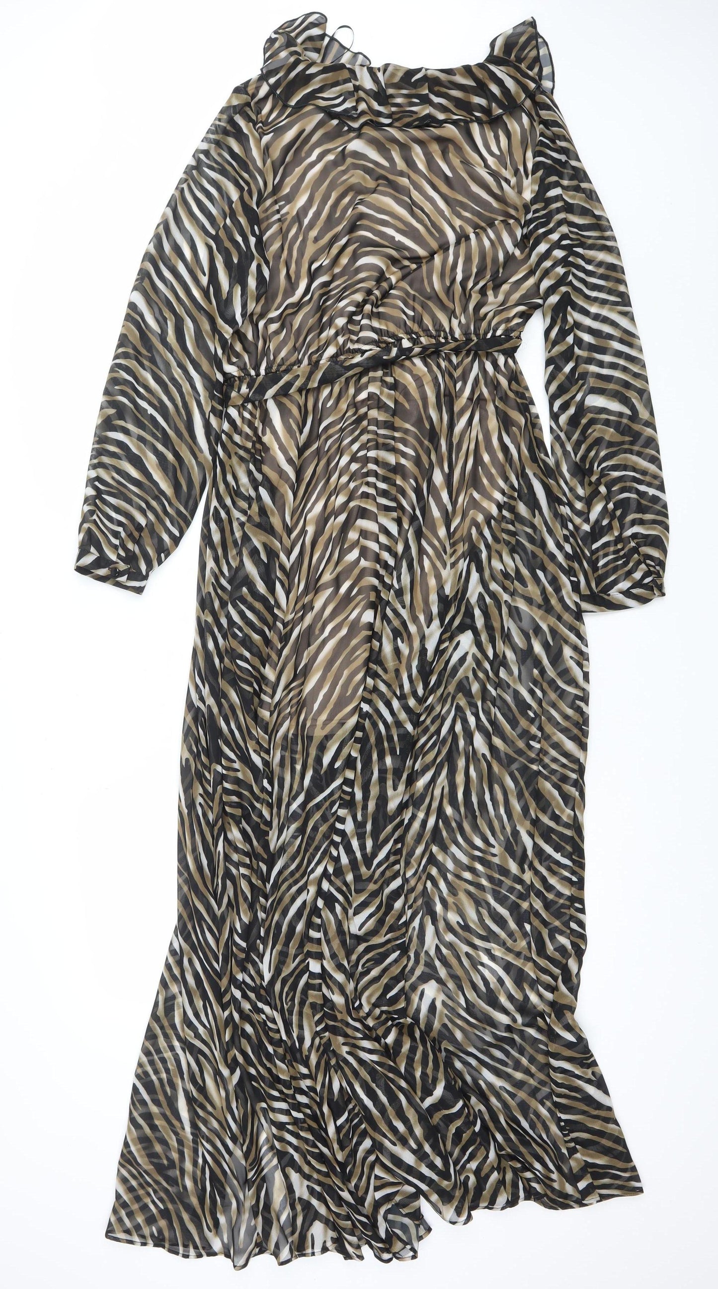 Very Women’s Long Animal Print Wrap Dress Size 14
