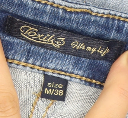 Texil3 Women's Blue Light Wash Stretch Straight Jeans Size M (UK 12)