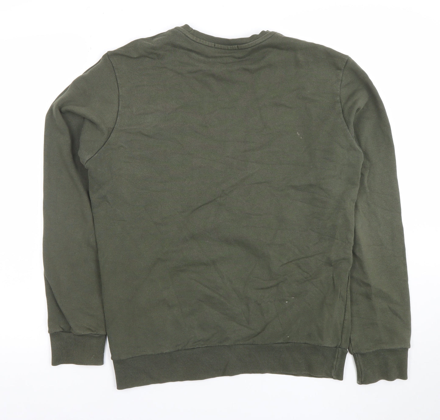 DEN I’M Khaki Graphic Cotton Sweatshirt Women M Regular Fit