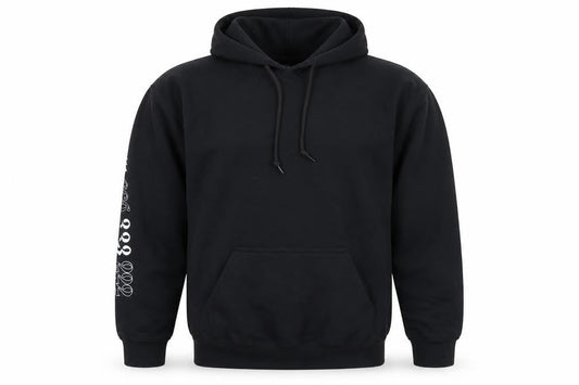Boohoo Men’s Black Angel Anarchy Pullover Hoodie Size M Graphic Print