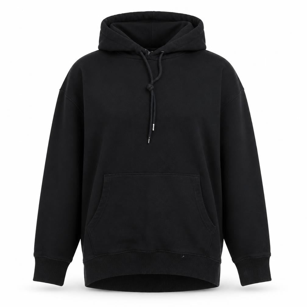 Very Women’s Black Cotton Blend Pullover Hoodie Size 14