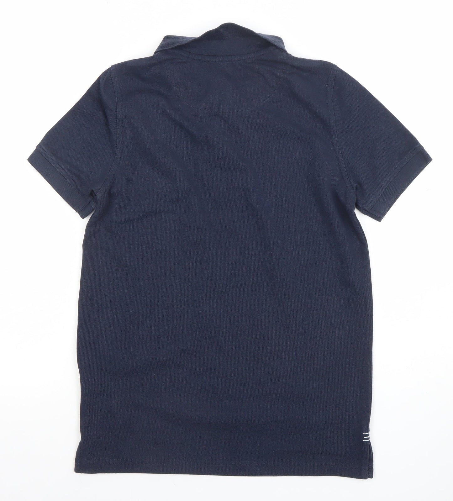 Canterbury Boys Navy Polo Shirt 12 Years Rugby Club Embroidered Top