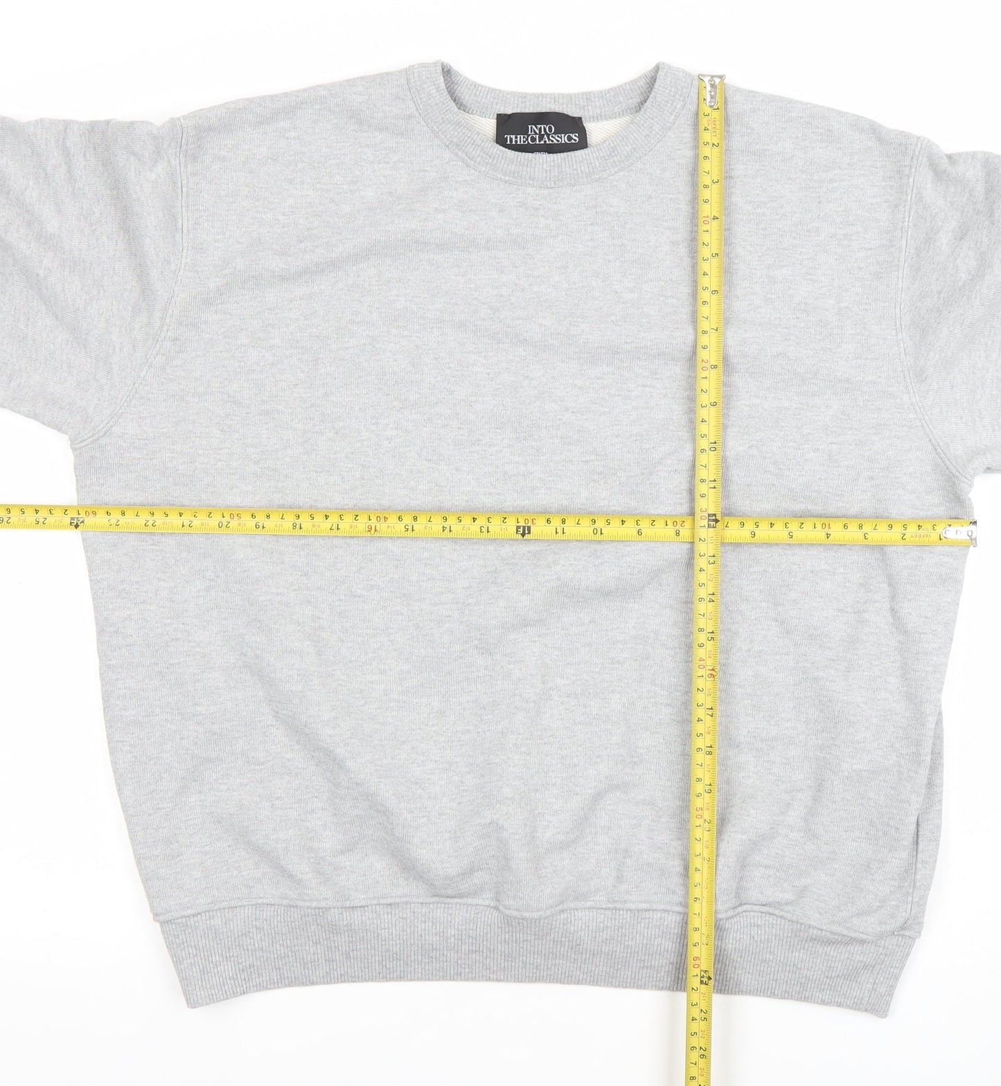 Zara Men’s Grey Cotton Blend Pullover Sweatshirt Size S