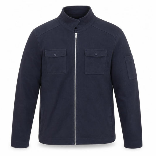 River Island Men's Blue Full Zip Sweatshirt Size L