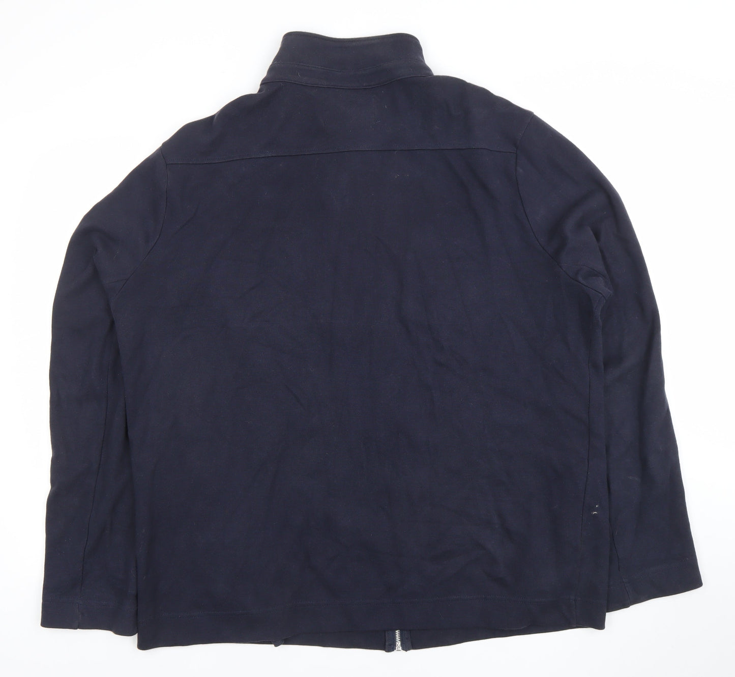 River Island Men's Blue Full Zip Sweatshirt Size L