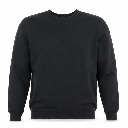 Pull&Bear Men's Black Skull Embroidered Sweatshirt Size S