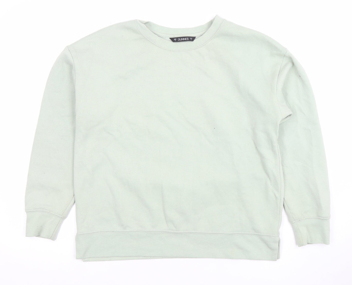 Dunnes Women’s Light Green Crew Neck Pullover Sweatshirt Size S