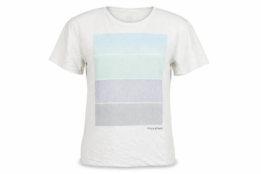 Track & Field Women's White Cotton Crew Neck Short Sleeve T-Shirt L