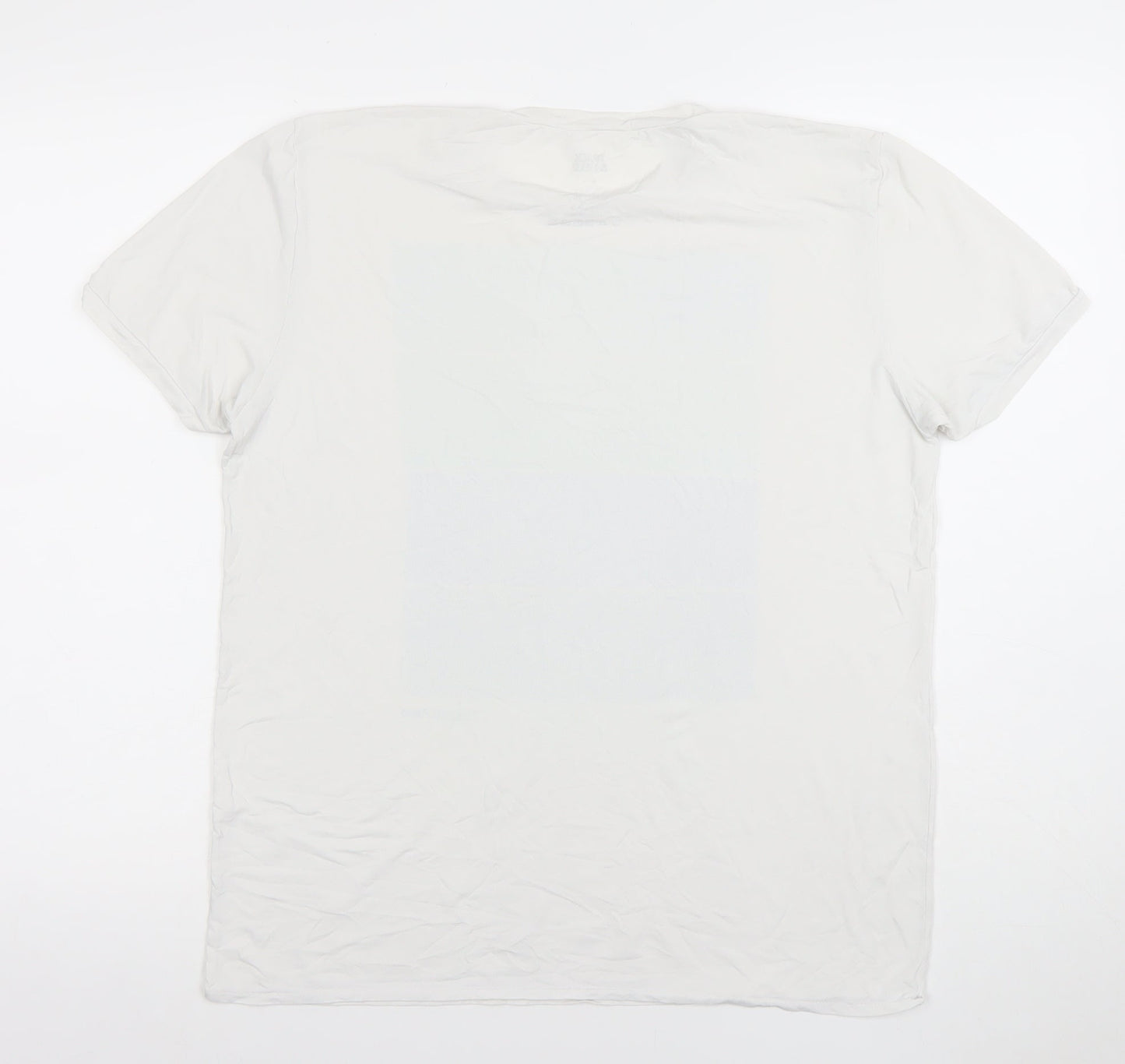 Track & Field Women's White Cotton Crew Neck Short Sleeve T-Shirt L