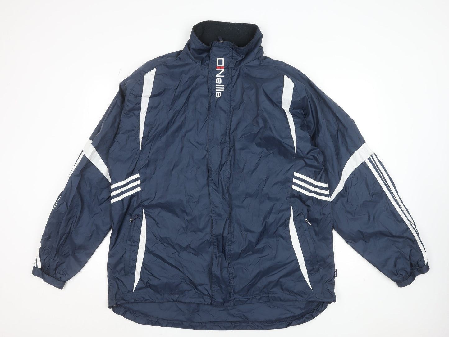 O Neills Men's Blue XL Windbreaker Jacket Lightweight Sports Coat