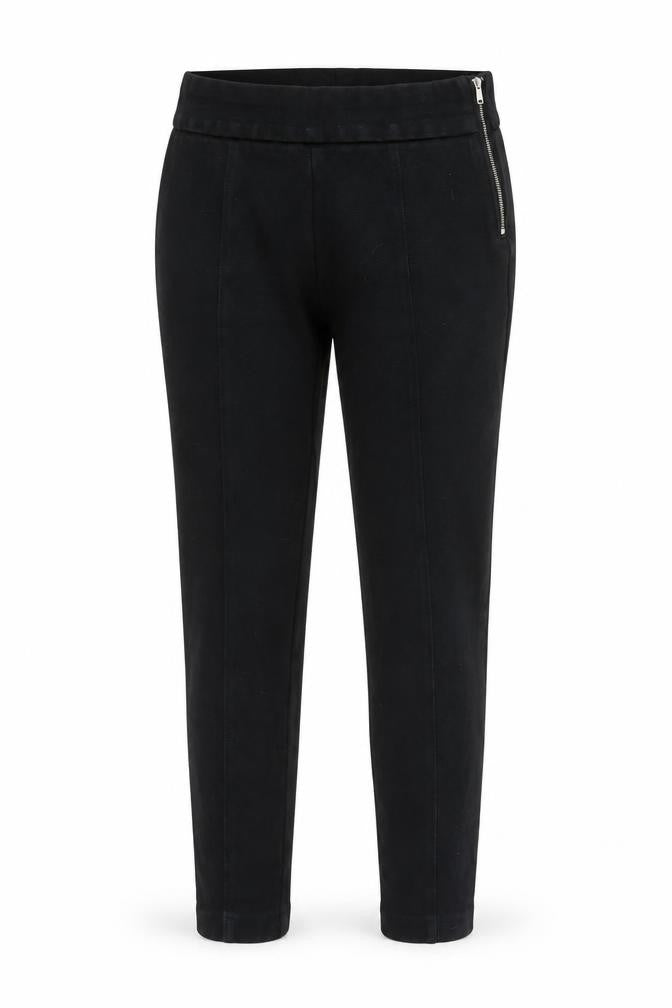 GAP Women Black Side Zip Leggings Medium Cotton Blend Stretch