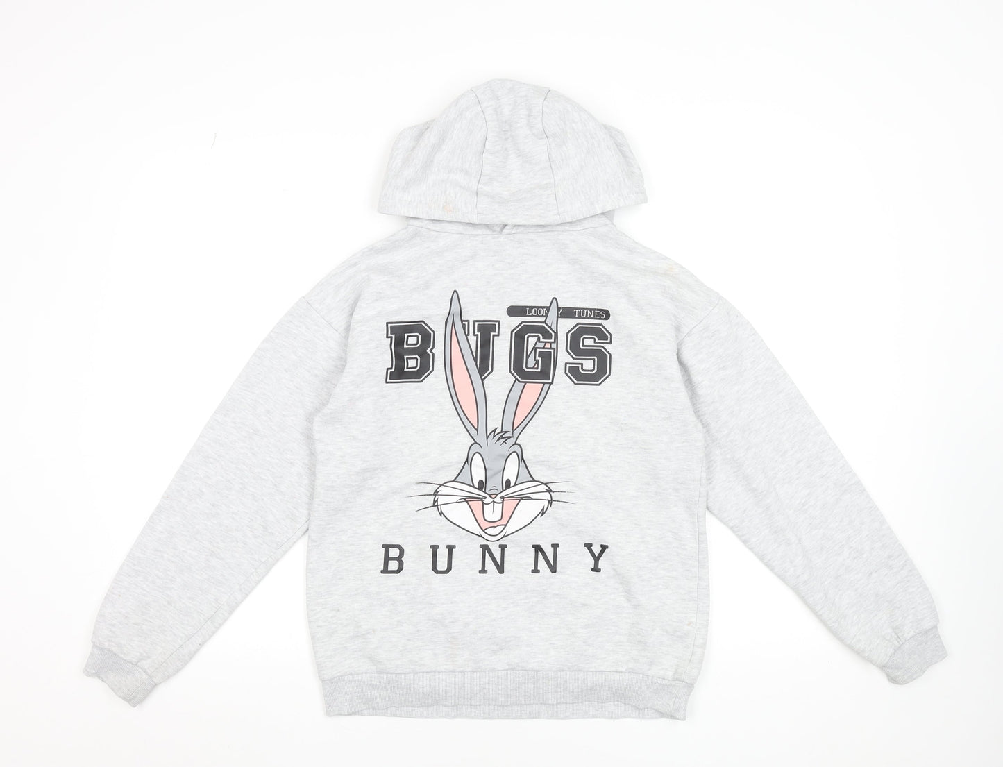 Looney Tunes Girls Grey Hooded Bugs Bunny Sweatshirt 12-13 Years