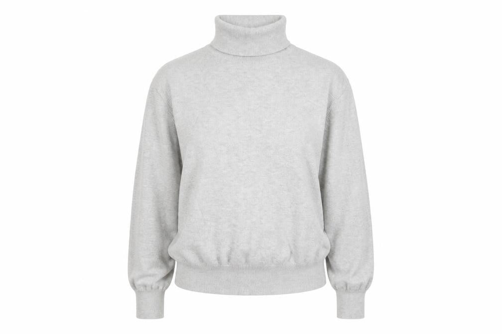 H&M Womens Grey Roll Neck Long Sleeve Pullover Jumper Size 12