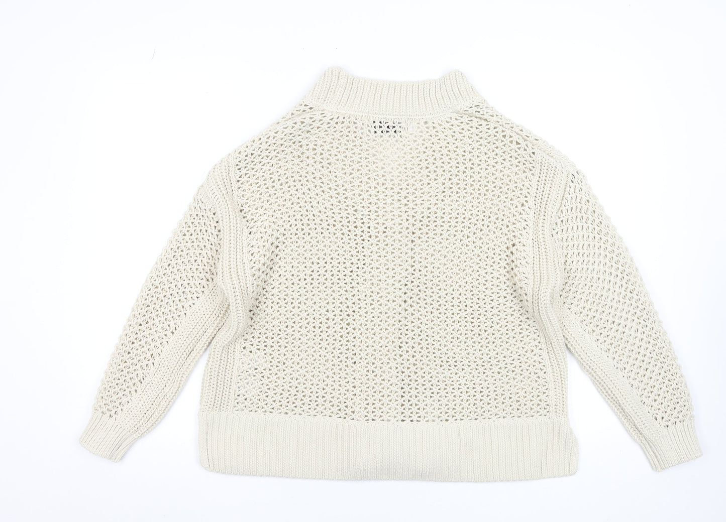 Rita Ora x Primark Women Beige XL Open-Knit Cardigan Jumper