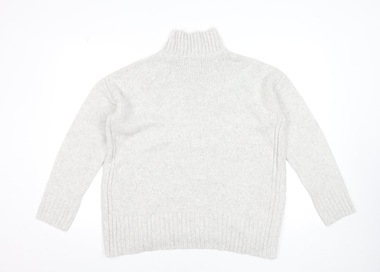 Dunnes Stores Women's Grey Roll Neck Pullover Jumper Size 12