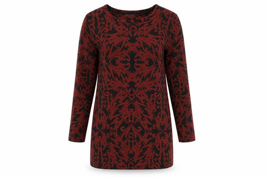 Marks & Spencer Women Red Knit Shift Dress Size 12 Long Sleeve