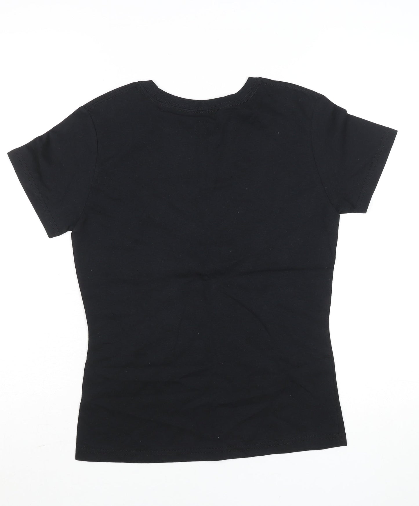 Tropical Relax Womens Black Cotton Cozumel T-Shirt M Short Sleeve